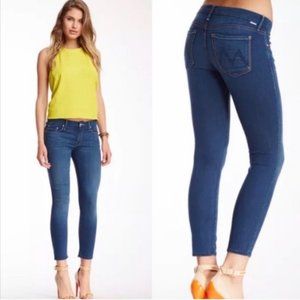 MOTHER The Looker Crop Bright Eyes Jeans 26